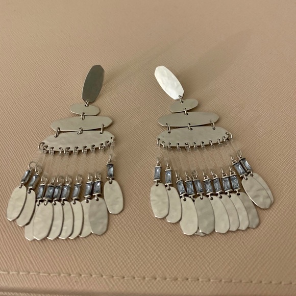 Kendra Scott Nicola Silver Statement Earrings 🤩‼️ - Picture 4 of 8